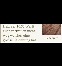 Kein Brot?